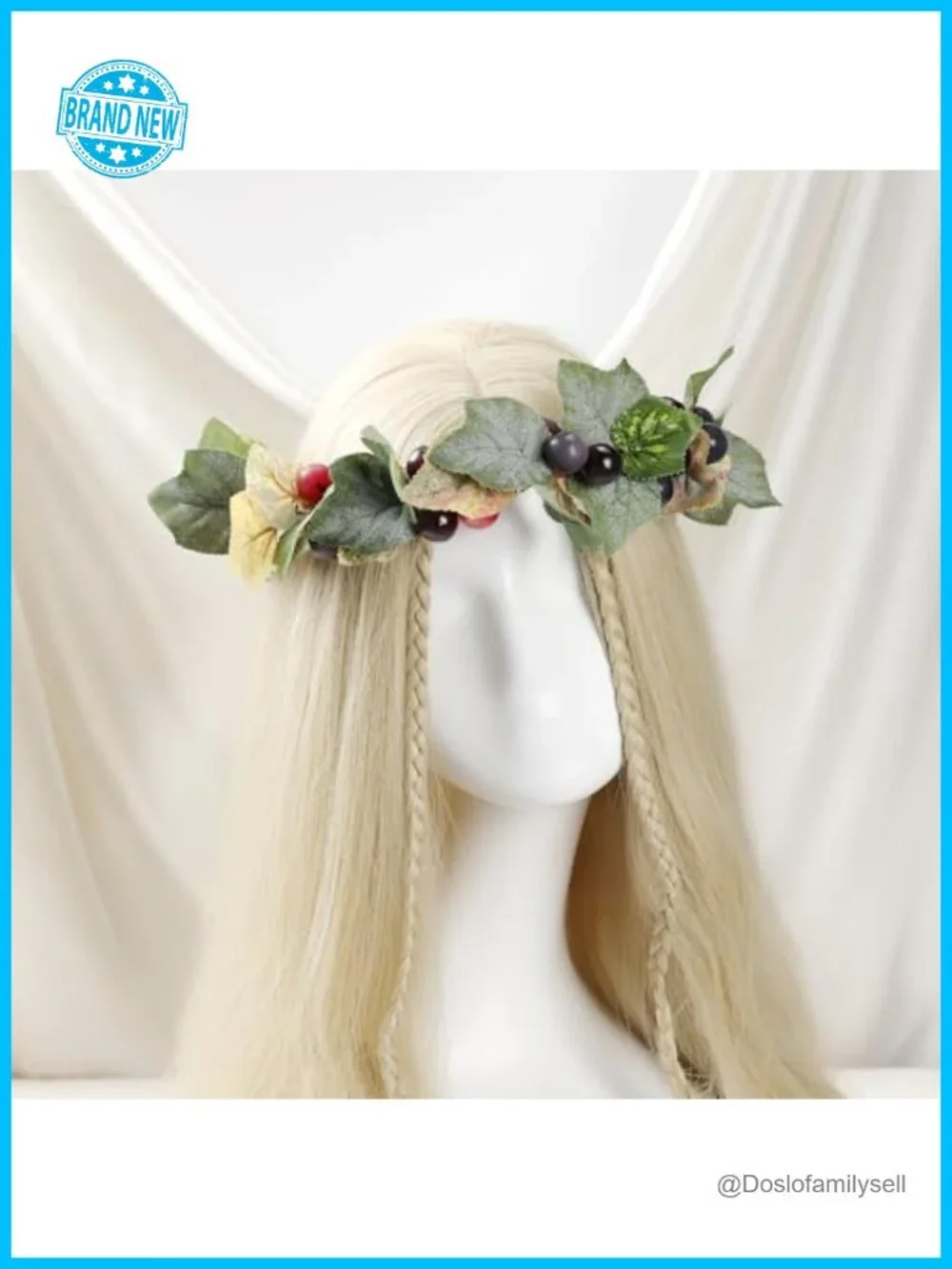 Grape Fruit Flower Headband Adjustable Tropical Hair Accessory